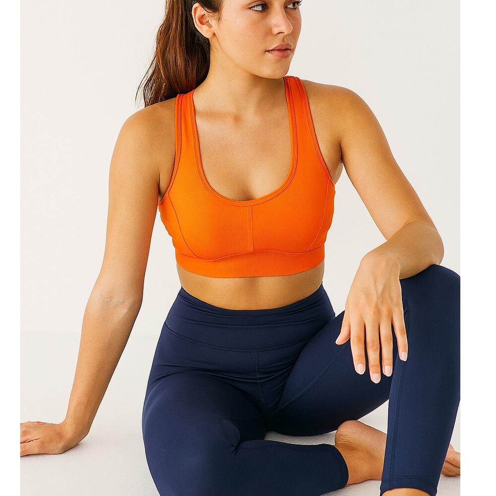 Sports Bra Wilo The Label Sz. XS Workout Fitness Training Orange